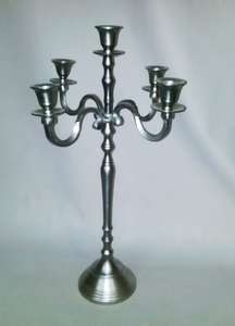 Wedding Christmas Centerpiece Crystal Haricane <b>Candle</b> <b>Holder</b> Decoration Handmade Metal Base <b>Silver</b> Customised - Product Image 4