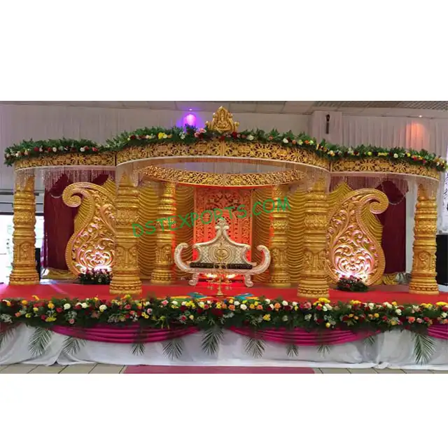 Delightful Wedding MandapためSouth Indian Indian Wedding Mandap Manufacturer Latest South Indian Fiber Mandap Decoration