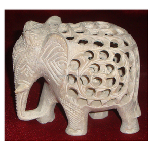 Exclusif Stéatite Fait Main Figure D'éléphant - Product Image 1
