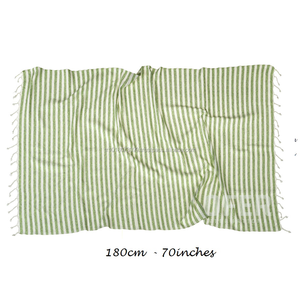 HATTUSHA PESTEMAL Modern <b>Stripe</b> Turkish Peshtemal <b>Towel</b> 40 X 70 Inches Bamboo Beach and Bath <b>Towel</b> 100 X 180 cm - Product Image 1