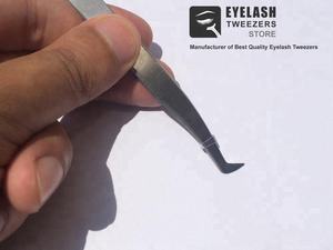 Pince à épiler d'extension de cils de volume russe en acier inoxydable durable en gros de haute qualité pointe pointue antistatique Durable lisse - Product Image 2