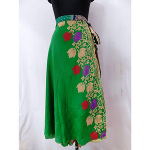 Longue jupe en soie style bohème pour femme, vêtements d'été décontractés, grandes tailles - Product Image 2