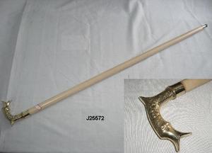 Bastón de madera con mango de latón para caminar para ancianos, palo de madera para caminar, regalo - Product Image 4