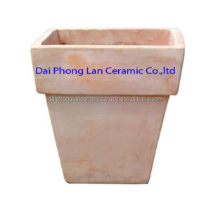กระถางดินเผาทรงสี่เหลี่ยม,หม้อดินเผา - Product Image 1