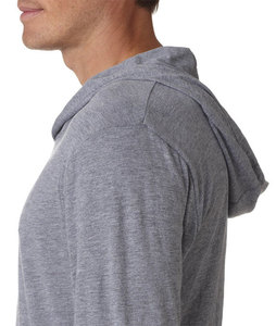 T-shirt d'hiver à capuche écologique en polyester/coton pour hommes-Personnalisable avec impression numérique Séchage rapide et respirabilité - Product Image 6