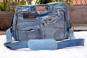Тканевая джинсовая сумка-мессенджер, джинсовая сумка через плечо унисекс