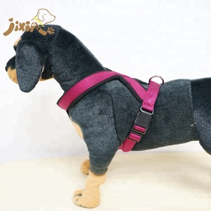 Harnais en Nylon Rose rouge, personnalisé, pour chien, avec rembourrage polaire, meilleure vente - Product Image 1