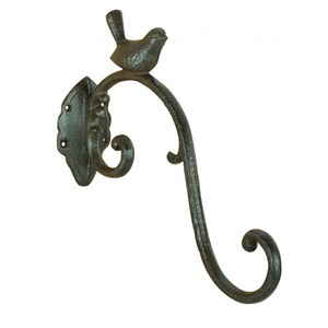 ตัวยึดผนังเหล็กตะขอรูปนกสีดำทำจากเหล็กหล่อ - Product Image 1