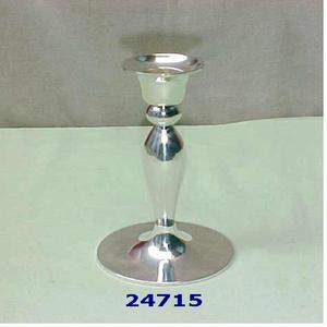 Fabricante de soporte de velas de plata de aluminio Chapado en níquel clásico alto - Product Image 2