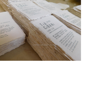 Customizable Letterpress Deckle Edge <b>Paper</b> Elegant Deckle Edge Letterpress <b>Paper</b> for Invitations High-Quality <b>Paper</b> Deckle Edges - Product Image 1