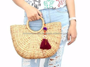 Sac en jacinthe d'eau de qualité supérieure pour le transport quotidien, fabrication artisanale en gros, écologique, fibre naturelle, design durable en provenance du Vietnam - Product Image 6