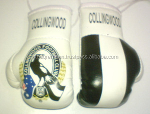 Miniguantes de boxeo y guante, conjunto de llavero con espejo de coche blanco y rojo, accesorios de promoción - Product Image 3