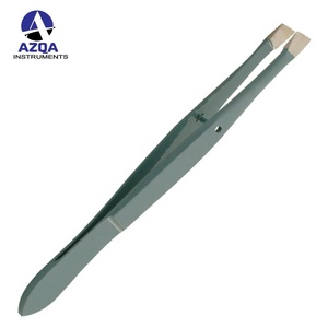 Pinzas de Acero Inoxidable con Punta Inclinada para Depilación y Extensión de Cejas - Product Image 5