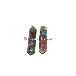 7 Chakra <b>Orgonite</b> Pencil Pendant - Product Image 1