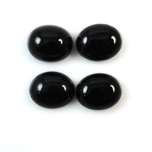 Ónice Negro Natural de 6mm 8mm, Ovalado Liso, Calibrado, Cabujón Suelto, Precio al por Mayor, Compre Ahora en la Tienda Online del Fabricante, DIY, a Granel - Product Image 1