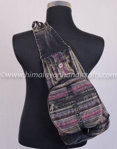 <b>Convertible</b> Bohemian Hobo Multipurpose Vintage <b>Backpack</b> HGBB 202-B - Product Image 3
