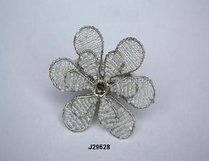 Vaisselle de haute qualité porte-anneau de serviette perles de verre en cristal dans n'importe quelle couleur événement de mariage rond de serviette décoratif - Product Image 2