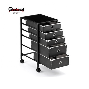 5 Tier Office Plastic <strong>Drawer</strong> Trolley <strong>Storage</strong> <strong>Cart</strong> - Product Image 3