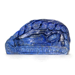 Compra al por Mayor Escultura de Buda Religiosa Tallada en Lapislázuli Natural Hecha a Mano, Figura de Piedra Preciosa de la India de 3''-7'' - Product Image 1