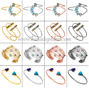 แหวนเงิน925ชุบทองพลอยคาลซิโดนีรูปกุหลาบแหวนแฟชั่นทันสมัยสำหรับเป็นของขวัญแต่งงาน - Product Image 2