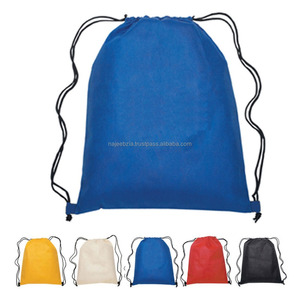 Vente en gros directe d'usine de sacs à dos unisexes à motif de points en polyester avec logo personnalisé sacs à dos à cordon en vrac sacs de fête salle de sport - Product Image 5
