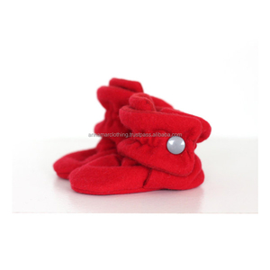 2018 nouvelle Arrivée Dernière Conception Taille Personnalisée Souple Sole Hiver Coton Biologique 3-6 Mois Bébé Chaussons-Bébé-Chaussons-Coton-Tissu - Product Image 1