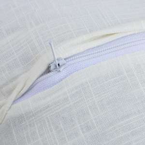 Funda de Cojín Cuadrada Decorativa Boho de Algodón y Lino con Estampado Floral Acolchado a Mano de 40 x 40 cm - Product Image 3