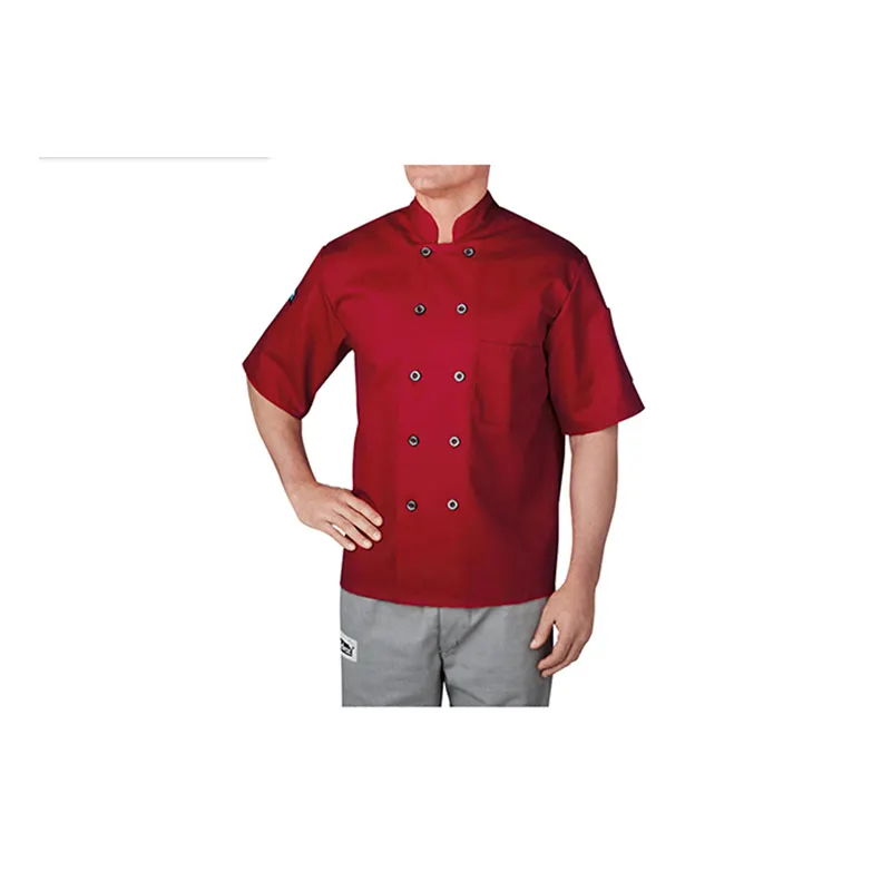 Neuankömmling Bestseller Baumwolle Custom ized Sleeve Chef Jacke Restaurant Uniform zum Großhandels preis