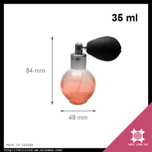 Atomizador de Perfume de Vidrio Redondo de 35 ml con Tapa de Rosca a Prueba de Fugas y Bombilla de Estampado en Caliente - Product Image 6