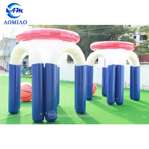 Conjunto de basquete monstro super divertido, inflável gigante, arco de basquete e bola