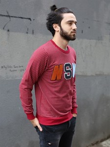 Sudadera de cuello redondo bordada a la moda para hombre, temporada de invierno, hecha de poliéster cómodo/material de algodón - Product Image 2