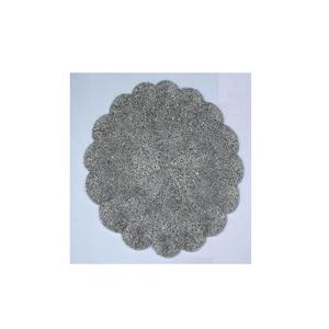 Tapis de table en perles de verre, 4 couleurs, rond, gris, avec bordure en semi-cercle, vaisselle unisexe, vente en gros - Product Image 4