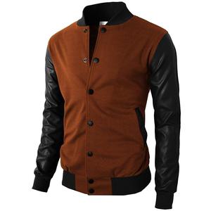 Chaqueta Deportiva Universitaria Personalizada Más Popular con Cuello Alto y Logotipo Bordado en la Parte Delantera, Chaqueta de Invierno de Alta Calidad - Product Image 1