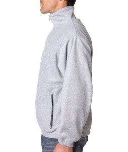 Sudadera con capucha extragrande con cremallera y forro polar de algodón 100% personalizada para hombre, estilo liso, tallas, estampado de logotipo con capucha antibolitas - Product Image 3