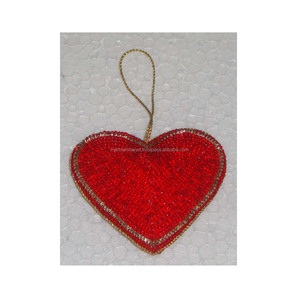 Adorno Navideño Colgante, Adorno Bordado con Hilo Zari - Product Image 1