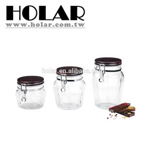 [Holar] Boîte en plastique acrylique transparent à couvercle en bois fabriqué à Taiwan pour spaghetti pâtes riz céréales bonbons café - Product Image 2