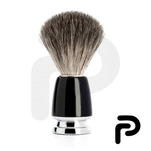 Brocha de Afeitar para Hombre con el Mejor Pelo de Tejón y Mango de Metal para el Cuidado Personal, Brocha de Afeitar Negra Hecha a Medida para Barberos - Product Image 3