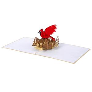 Tarjeta emergente personalizada de animales más vendida, tarjeta emergente 3D de papel cortado con láser del proveedor HMG de Vietnam - Product Image 3