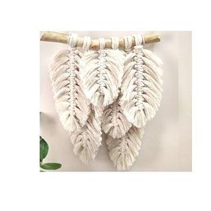 Cuerda de algodón colgante para pared, tapices HIPPIE de algodón de diseño de flores de macramé - Product Image 4