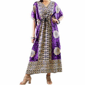 NAPAT Indie Folk impresión capa mangas Vestidos Mujer - Product Image 1