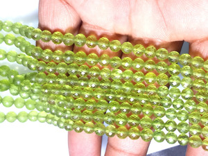 Cuentas de piedra sueltas al por mayor piedras preciosas de olivino peridoto natural cuentas de piedra de peridoto natural - Product Image 5