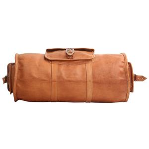 Haute qualité Vintage cuir de chèvre véritable Transit sacs de nuit de luxe à la main en cuir véritable 24 pouces grands bagages sacs de voyage - Product Image 5