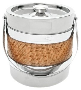 Seau à glace en acier inoxydable gainé de cuir fait à la main refroidisseur de champagne baquet de boisson arrivée chaude - Product Image 3