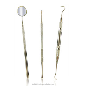 Kit d'hygiène dentaire professionnel avec détartreur, miroir, grattoir et étui de voyage noir LA ELAHI AND CO - Product Image 1