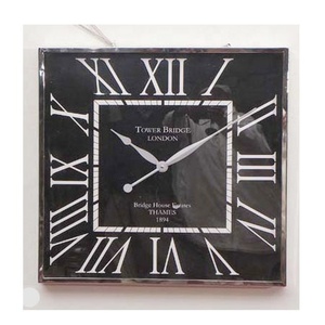 Reloj de pared de estilo antiguo, negro - Product Image 1