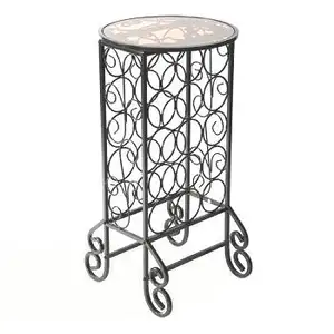 ROUND WROUGHT IRON WINE BOTTLE RACKS GRAND WROUGHT IRON WINE BOTTLE RACKS HOLDER