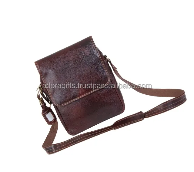 Cross Body Shoulder Messenger Bag - Brown