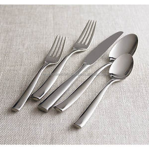 Ensemble de couverts vintage et moderne, 6 pièces, couleur argent, coutellerie de luxe, cuillères à dîner, couteau fourchette, ensemble de couverts en acier inoxydable de qualité supérieure - Product Image 2