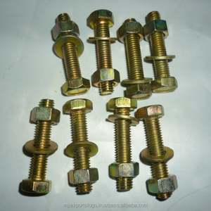 Perno y Tuerca para Tuk Tuk de la Mejor Calidad, 10*35 mm, Color Plata y Dorado - Product Image 1