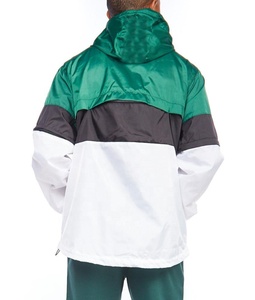 Veste coupe-vent en nylon imperméable à blocs de couleur, mode décontractée de haute qualité pour hommes, hip-hop, personnalisable, à capuche respirante - Product Image 2